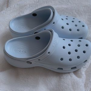 Blue Platform CROCS